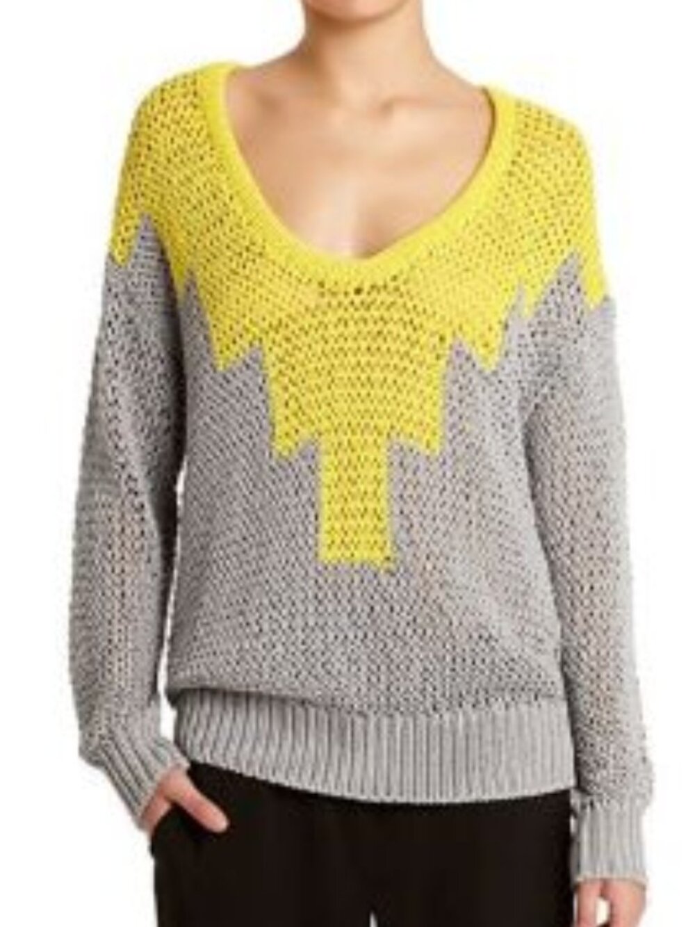 ALEXANDER WANG Knit GEOMETRIC Sweater